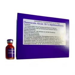 Флюоресцит Fluorescein Alcon 10% (Флуоресцеин натрия) р-р для ин. 100мг/мл 5мл №1 в Новосибирске и области фото