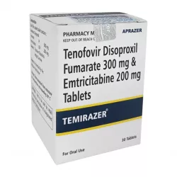 Трувада полный аналог (Temirazer, Тенвир ЕМ :: Тенофовир + Эмтрицитабин) таб. 300+200мг №30 в Новосибирске и области фото