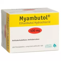 Этамбутол Миамбутол ФРАНЦИЯ Myambutol таб. 400мг №100 в Новосибирске и области фото
