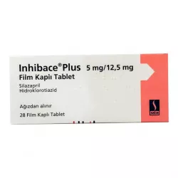 Инхибейс ПЛЮС (Inhibace Plus) 5мг/12,5мг таб. №28 в Новосибирске и области фото
