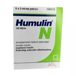 Хумулин НПХ инсулин (Humulin-NPH) 100 МЕ/мл сусп. для ин. 3мл 5шт в Новосибирске и области фото