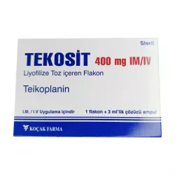 Тейкопланин Текозит :: Tekosit лиофилизат для инъекций 400мг №1 в Новосибирске и области фото